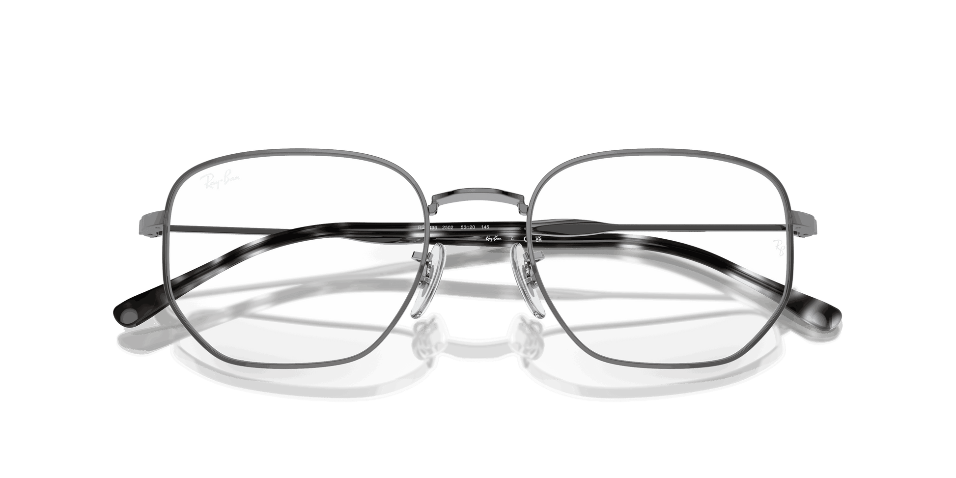 [Clear Lenses, Polished Gunmetal Frame]