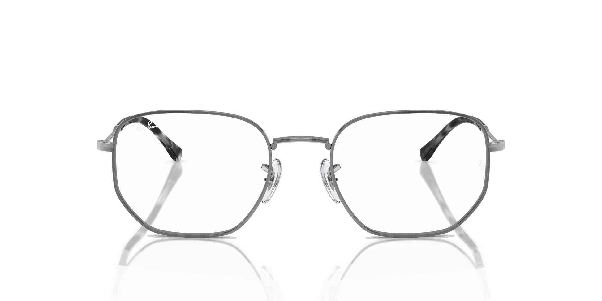 [Clear Lenses, Polished Gunmetal Frame]
