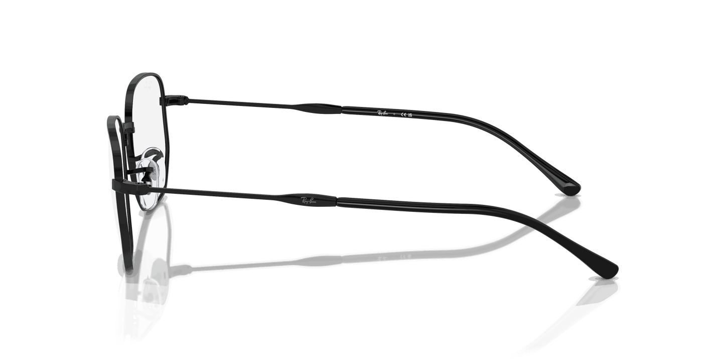 [Clear Lenses, Polished Black Frame]