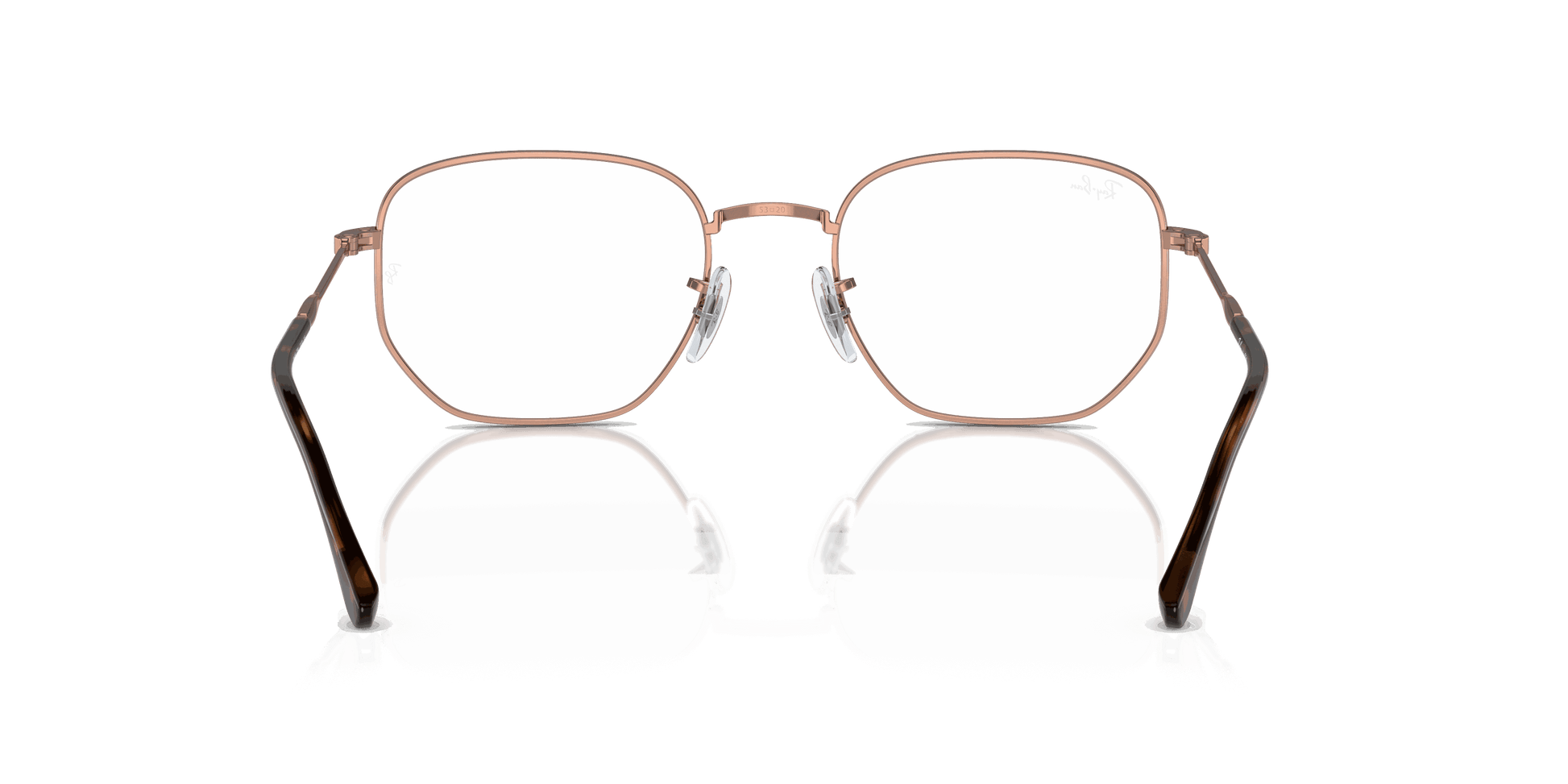 [Clear Lenses, Polished Rose Gold Frame]