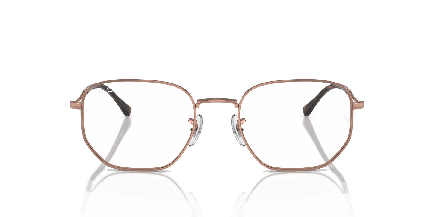 [Clear Lenses, Polished Rose Gold Frame]