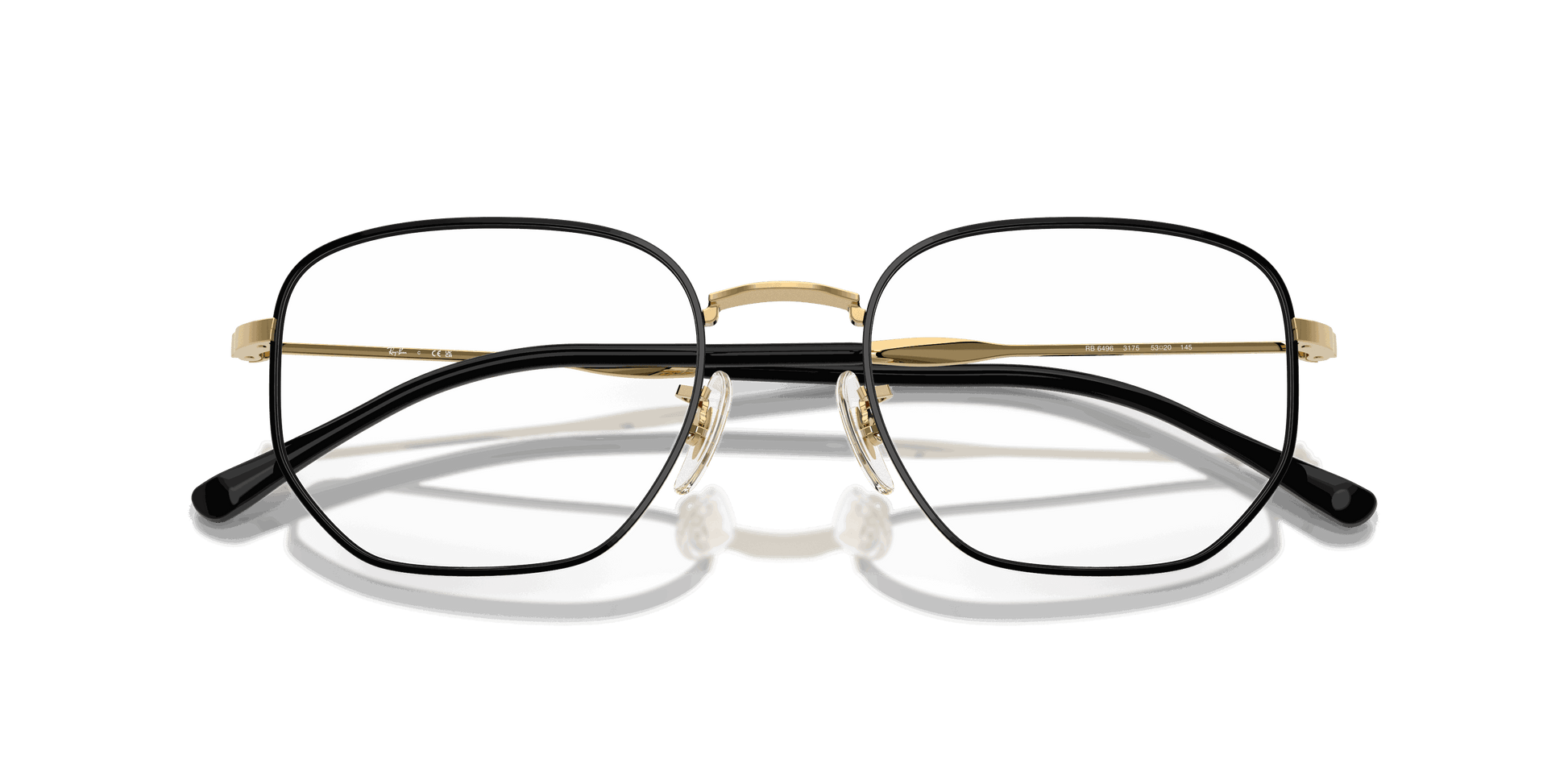 [Clear Lenses, Polished Black On Arista Frame]