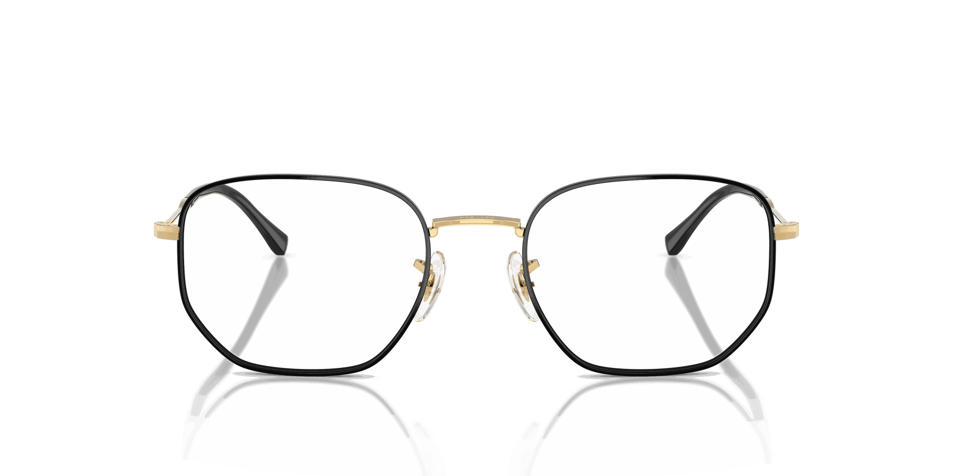 [Clear Lenses, Polished Black On Arista Frame]