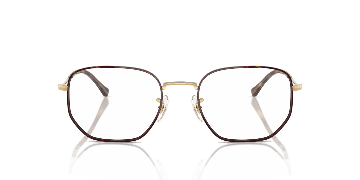 [Clear Lenses, Polished Havana On Arista Frame]