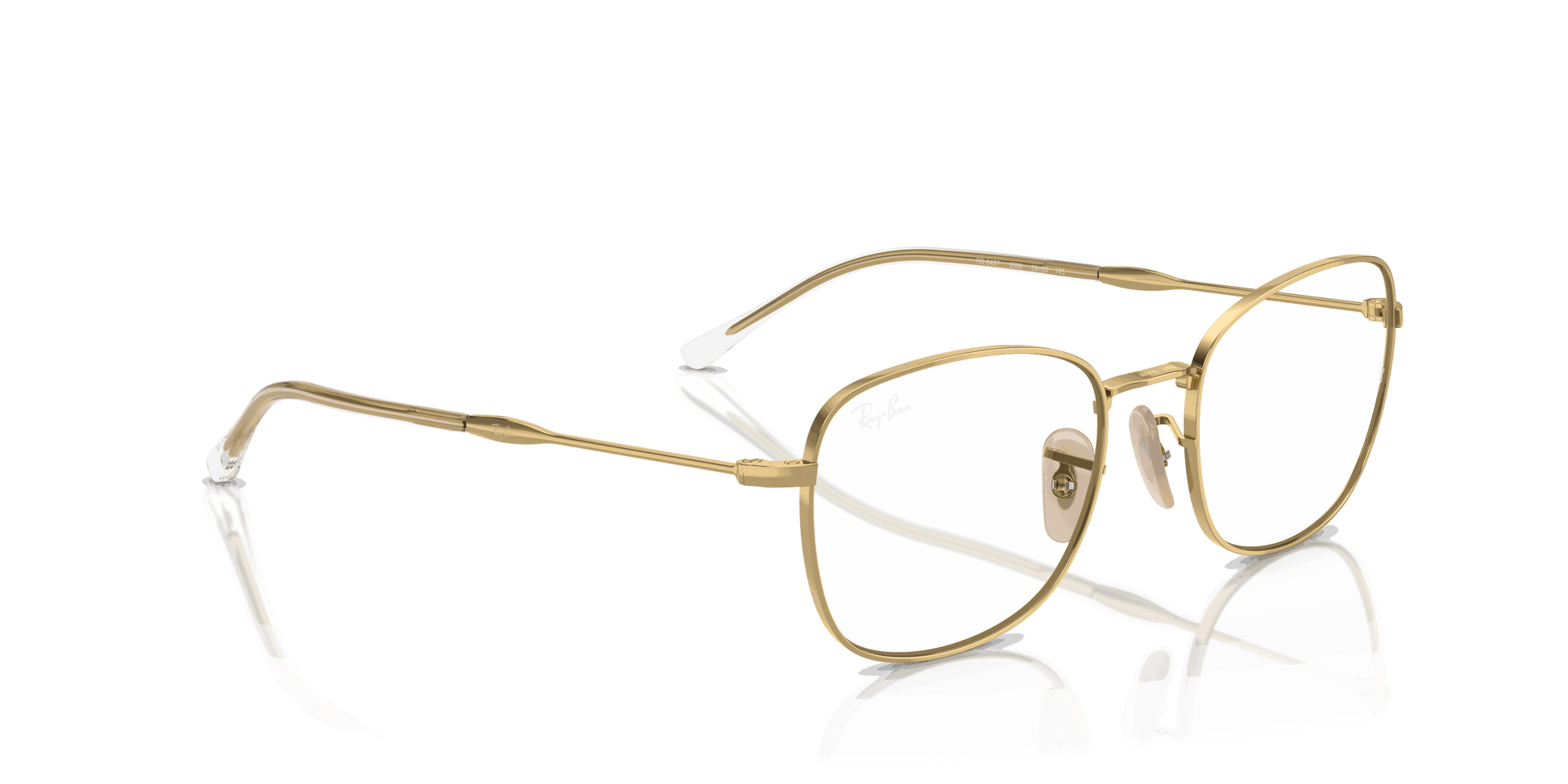 [Clear Lenses, Polished Arista Gold Frame]