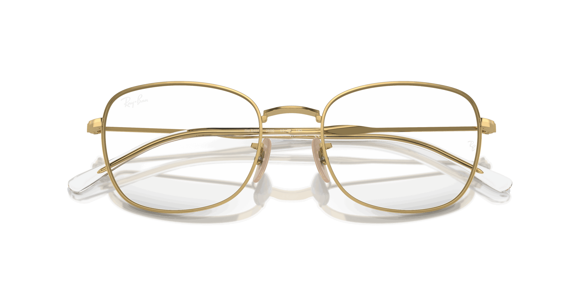 [Clear Lenses, Polished Arista Gold Frame]
