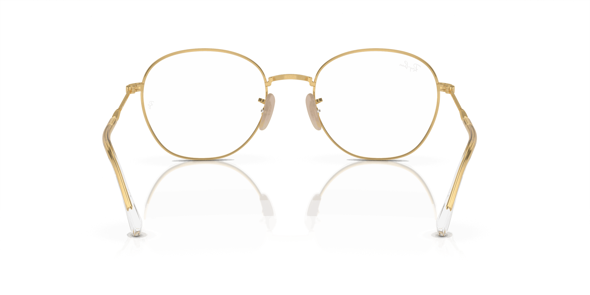 [Demo Lens Lenses, Polished Arista Gold Frame]