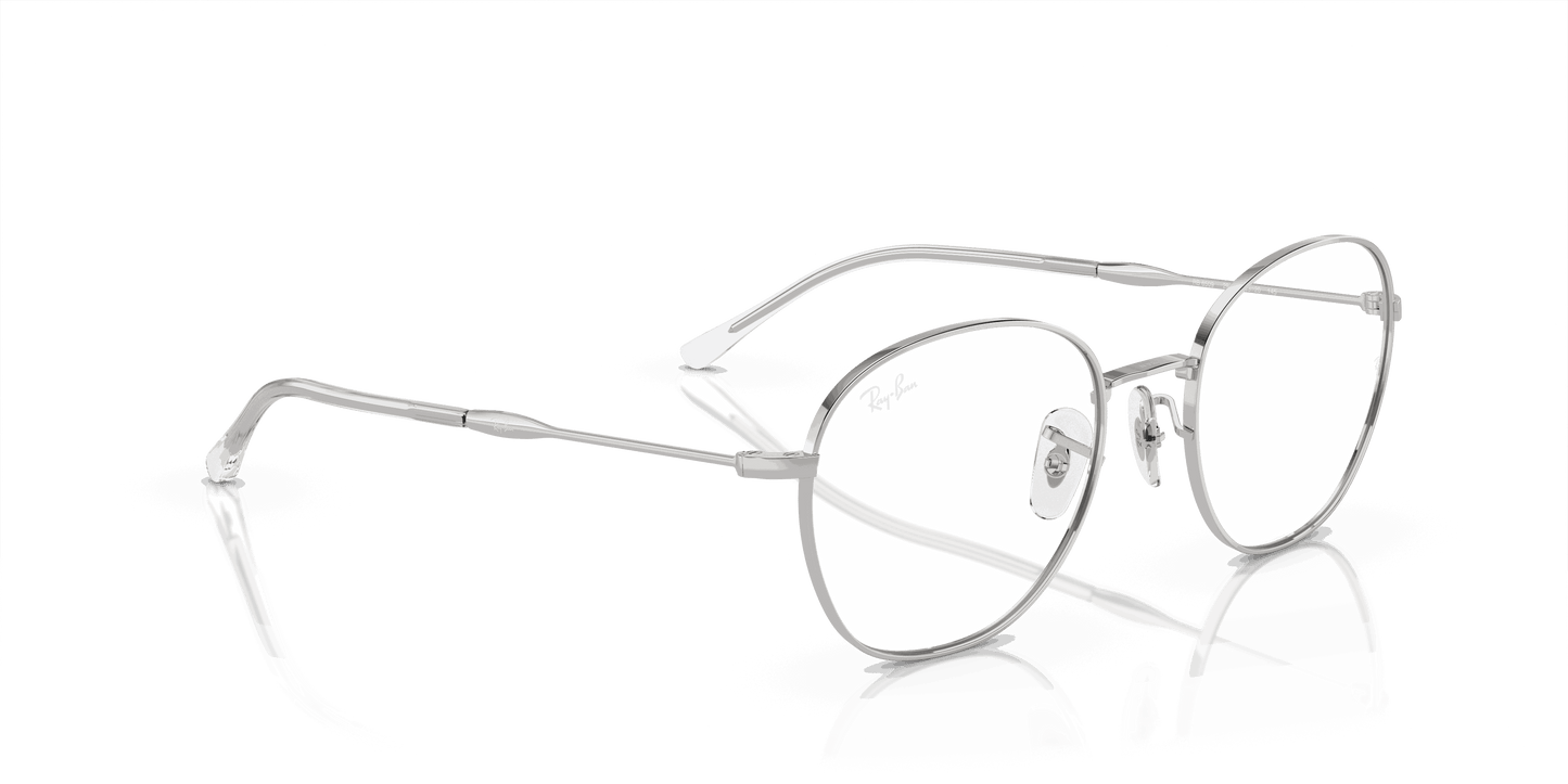 [Demo Lens Lenses, Polished Silver Frame]