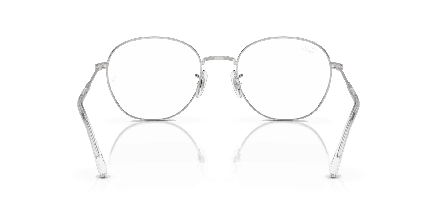 [Demo Lens Lenses, Polished Silver Frame]