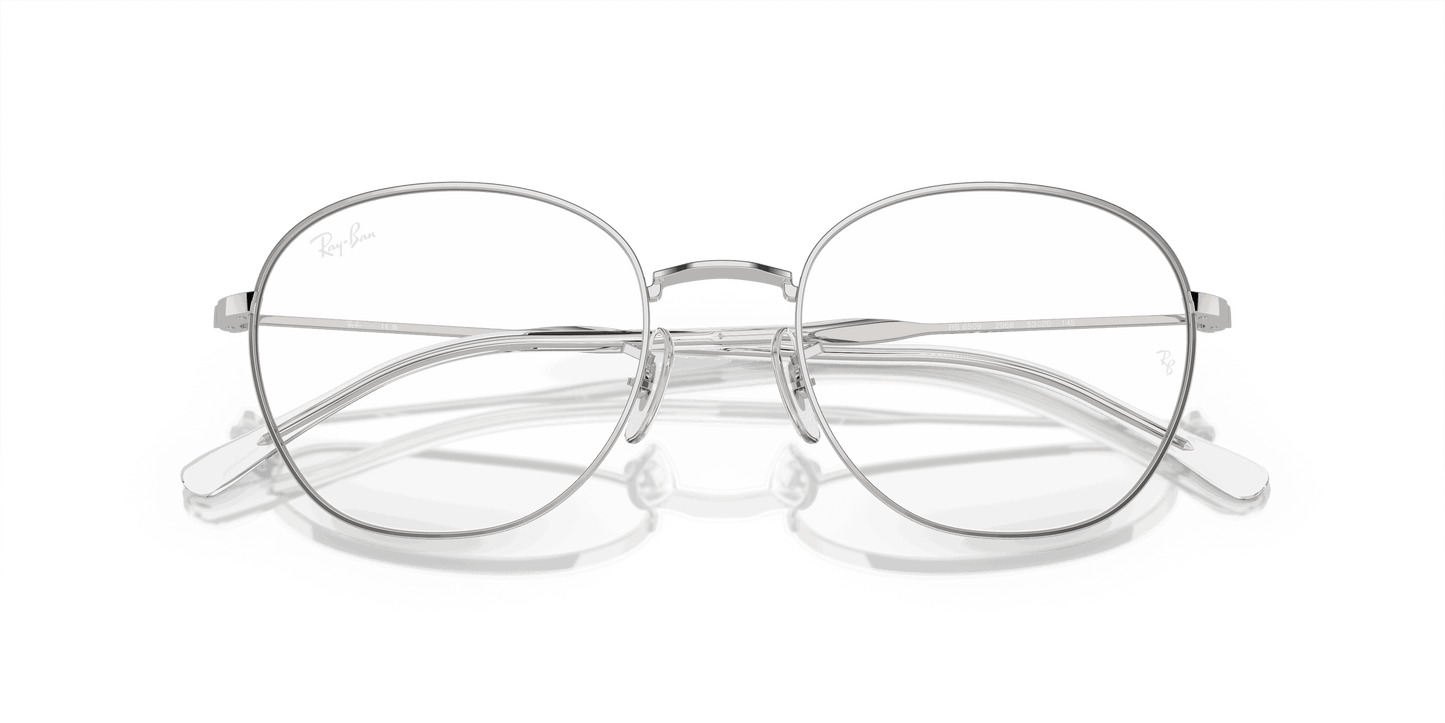 [Demo Lens Lenses, Polished Silver Frame]