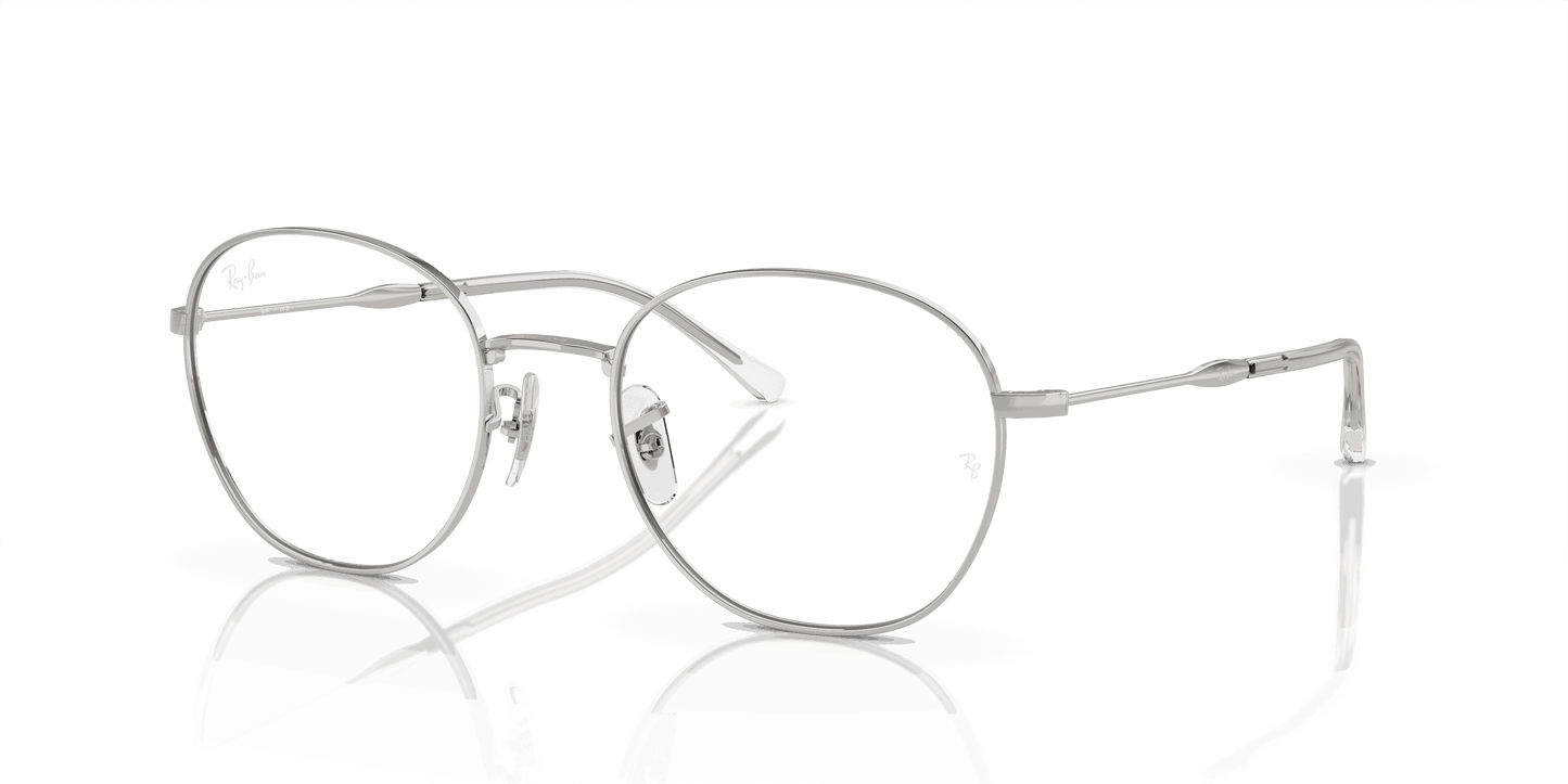 [Demo Lens Lenses, Polished Silver Frame]