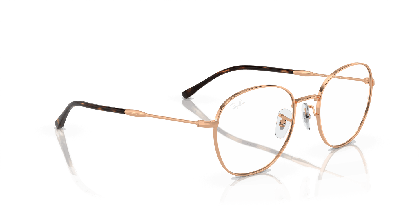 [Demo Lens Lenses, Polished Rose Gold Frame]