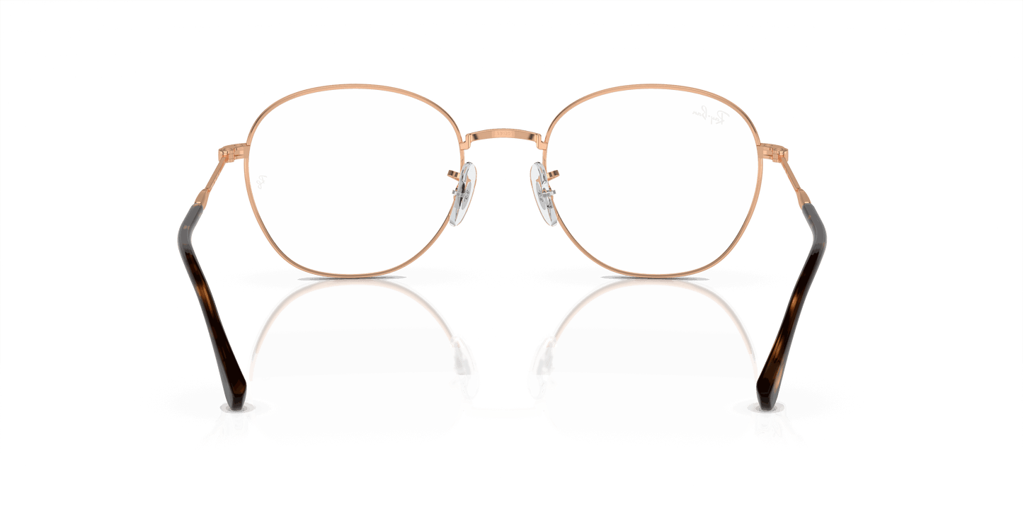 [Demo Lens Lenses, Polished Rose Gold Frame]