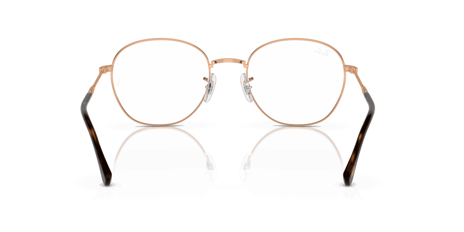 [Demo Lens Lenses, Polished Rose Gold Frame]