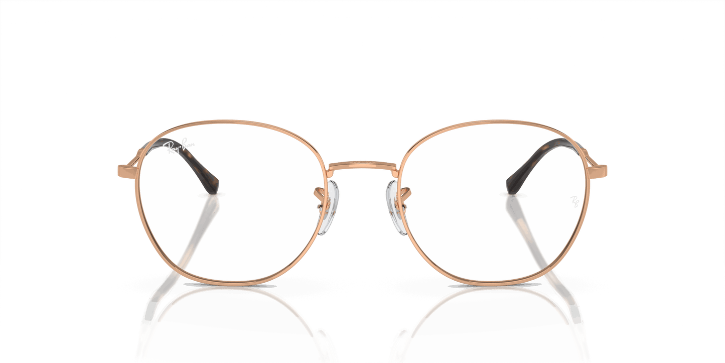 [Demo Lens Lenses, Polished Rose Gold Frame]