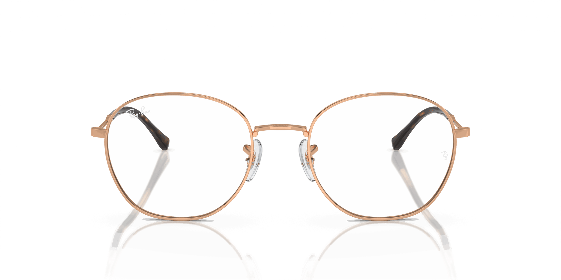 [Demo Lens Lenses, Polished Rose Gold Frame]
