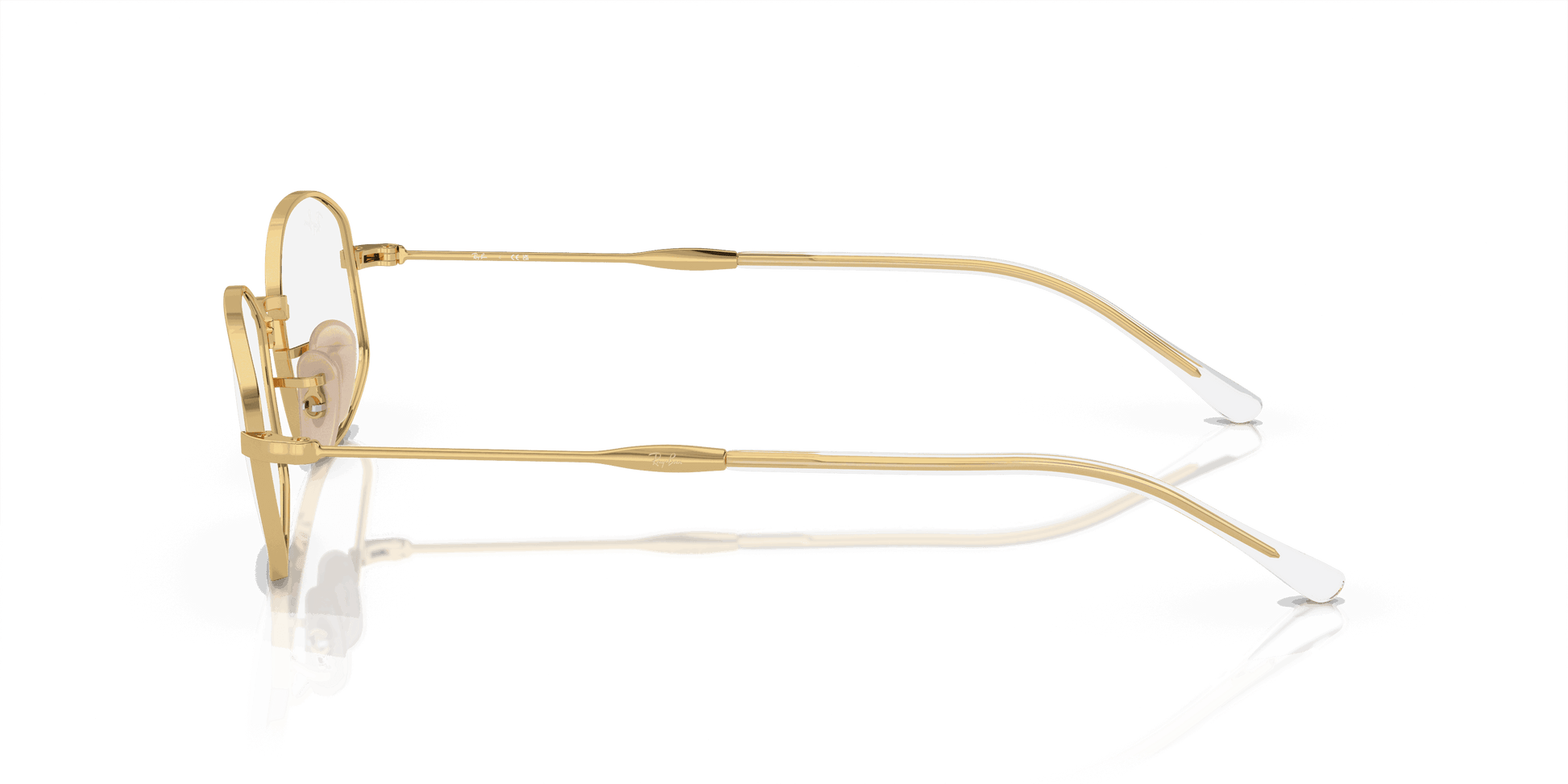 [Clear Lenses, Polished Arista Gold Frame]