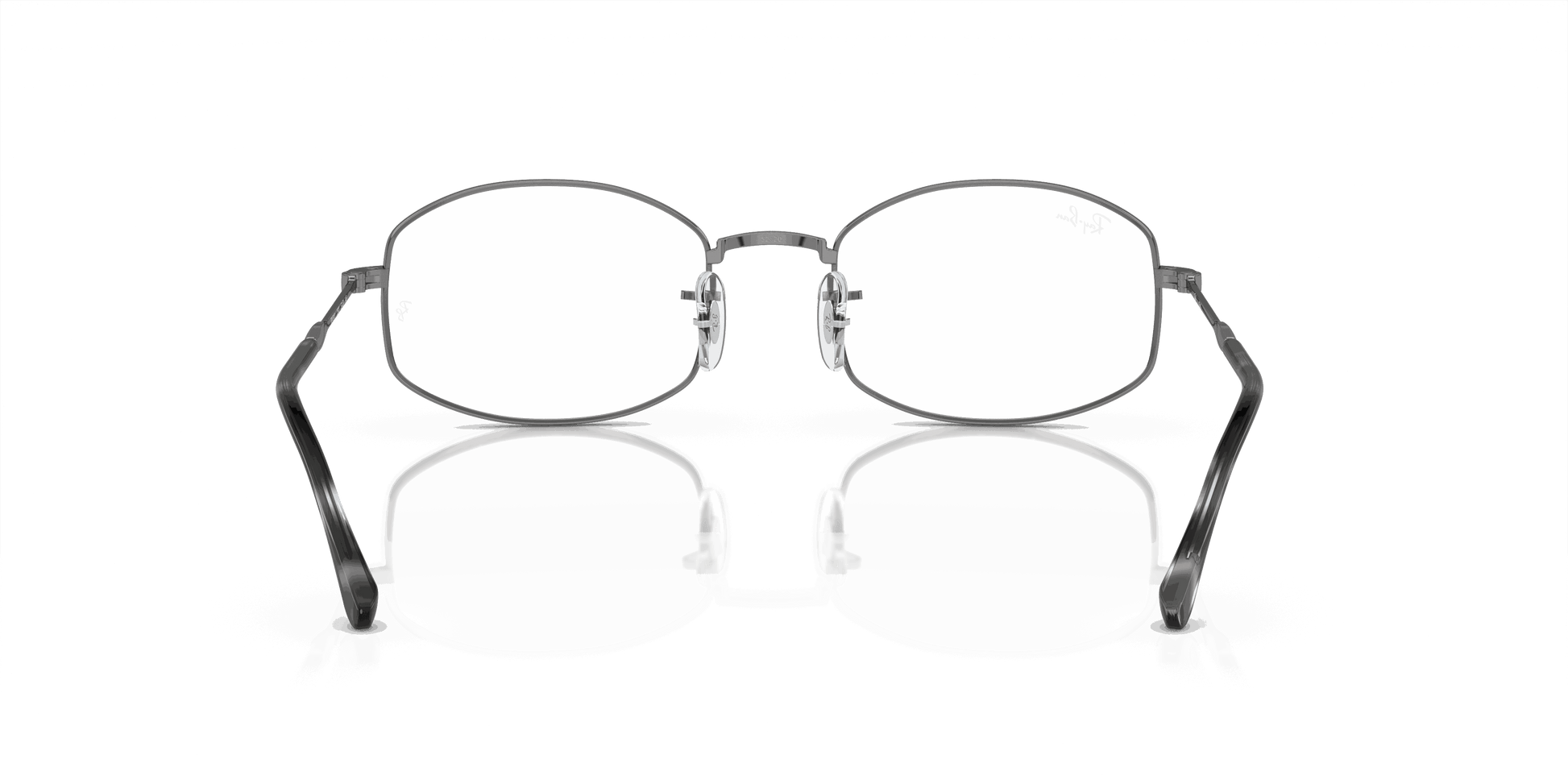 [Clear Lenses, Polished Gunmetal Frame]