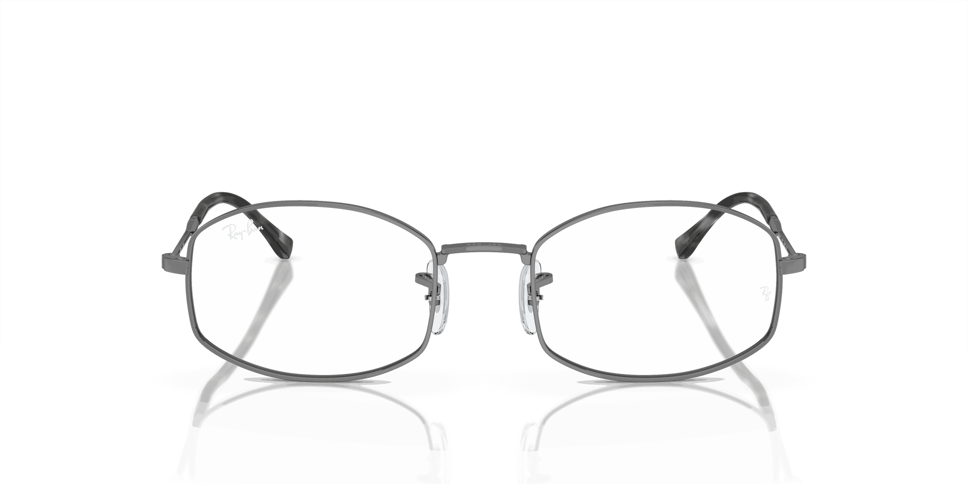 [Clear Lenses, Polished Gunmetal Frame]