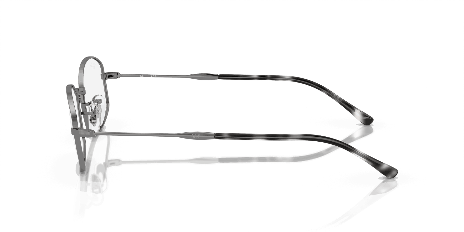 [Clear Lenses, Polished Gunmetal Frame]