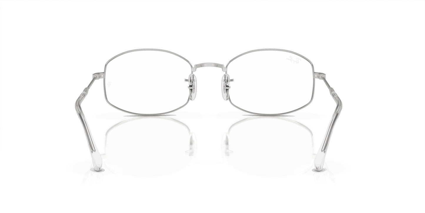 [Clear Lenses, Polished Silver Frame]