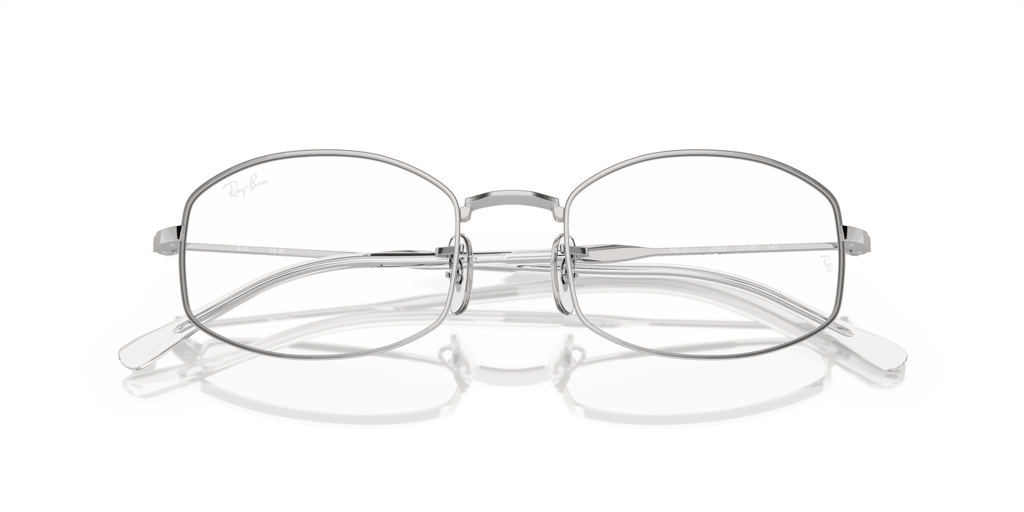 [Clear Lenses, Polished Silver Frame]