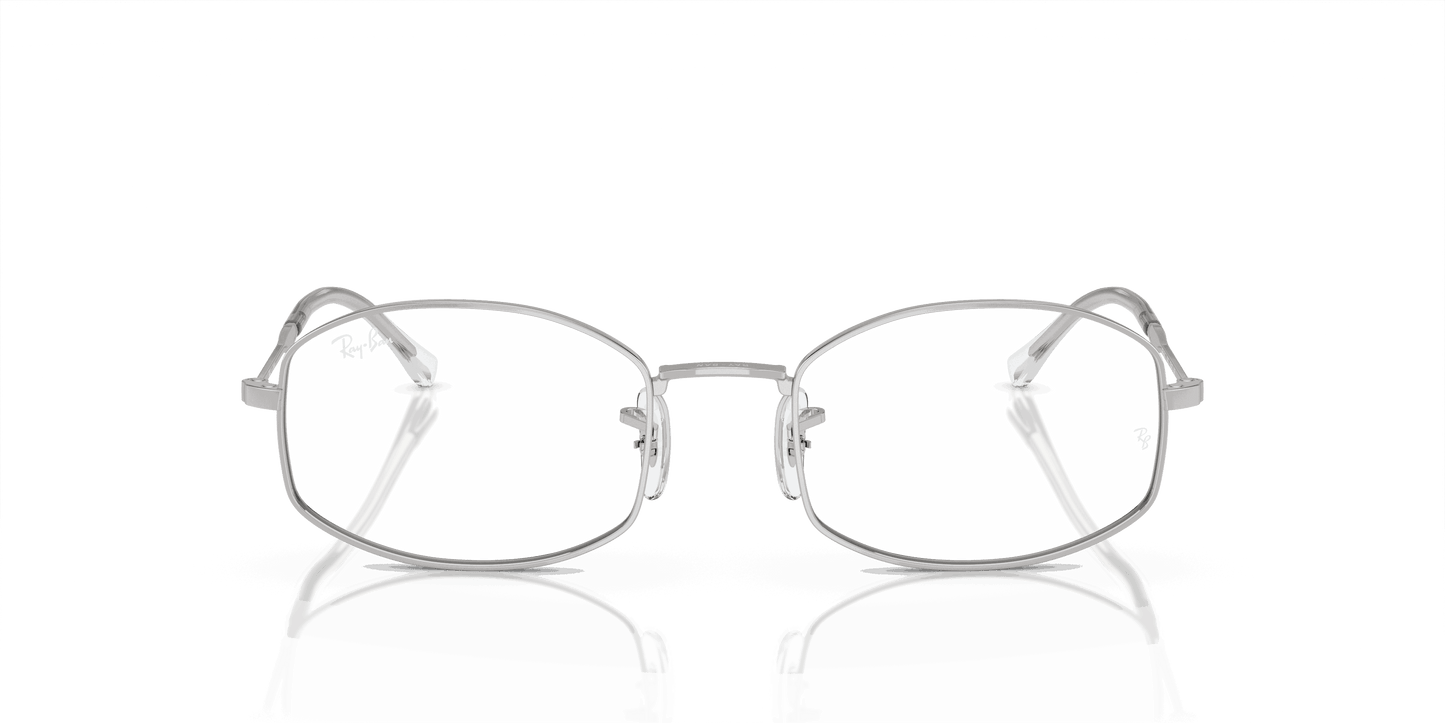 [Clear Lenses, Polished Silver Frame]
