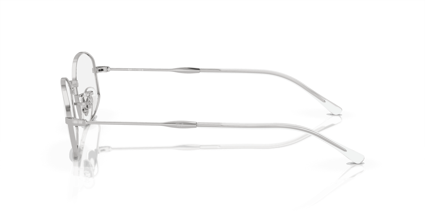 [Clear Lenses, Polished Silver Frame]