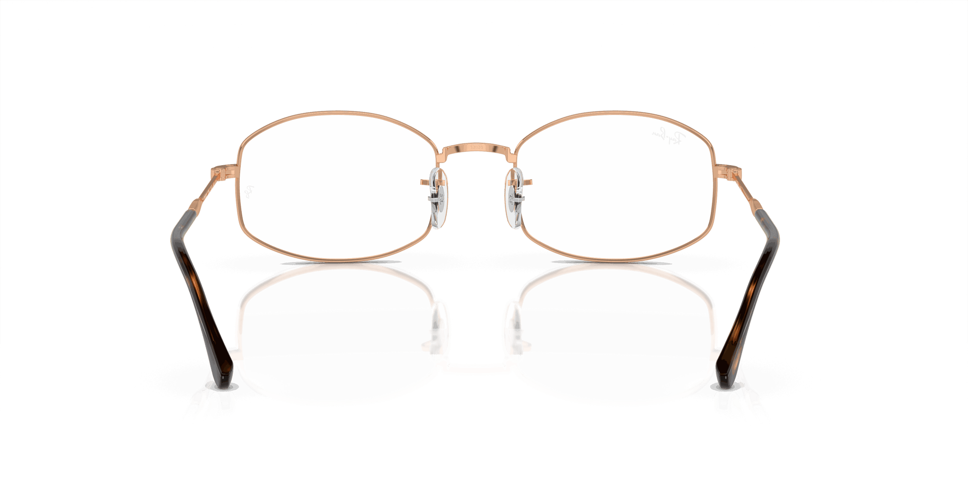 [Demo Lens Lenses, Polished Rose Gold Frame]