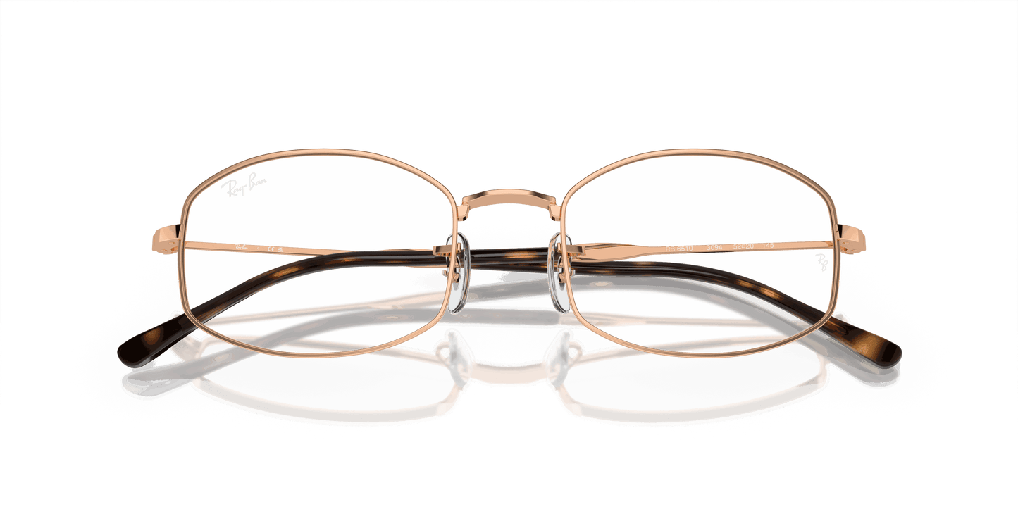 [Demo Lens Lenses, Polished Rose Gold Frame]