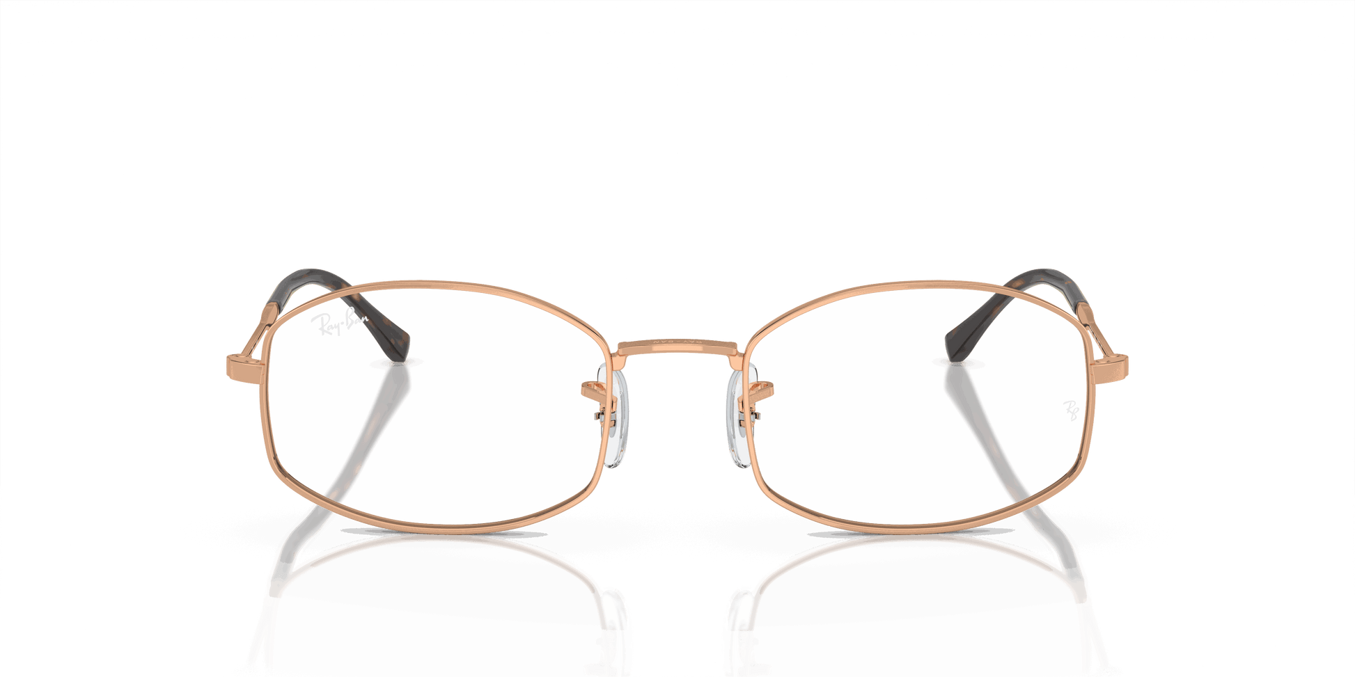 [Demo Lens Lenses, Polished Rose Gold Frame]