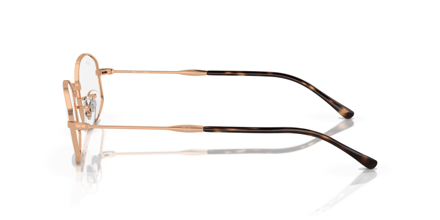 [Demo Lens Lenses, Polished Rose Gold Frame]