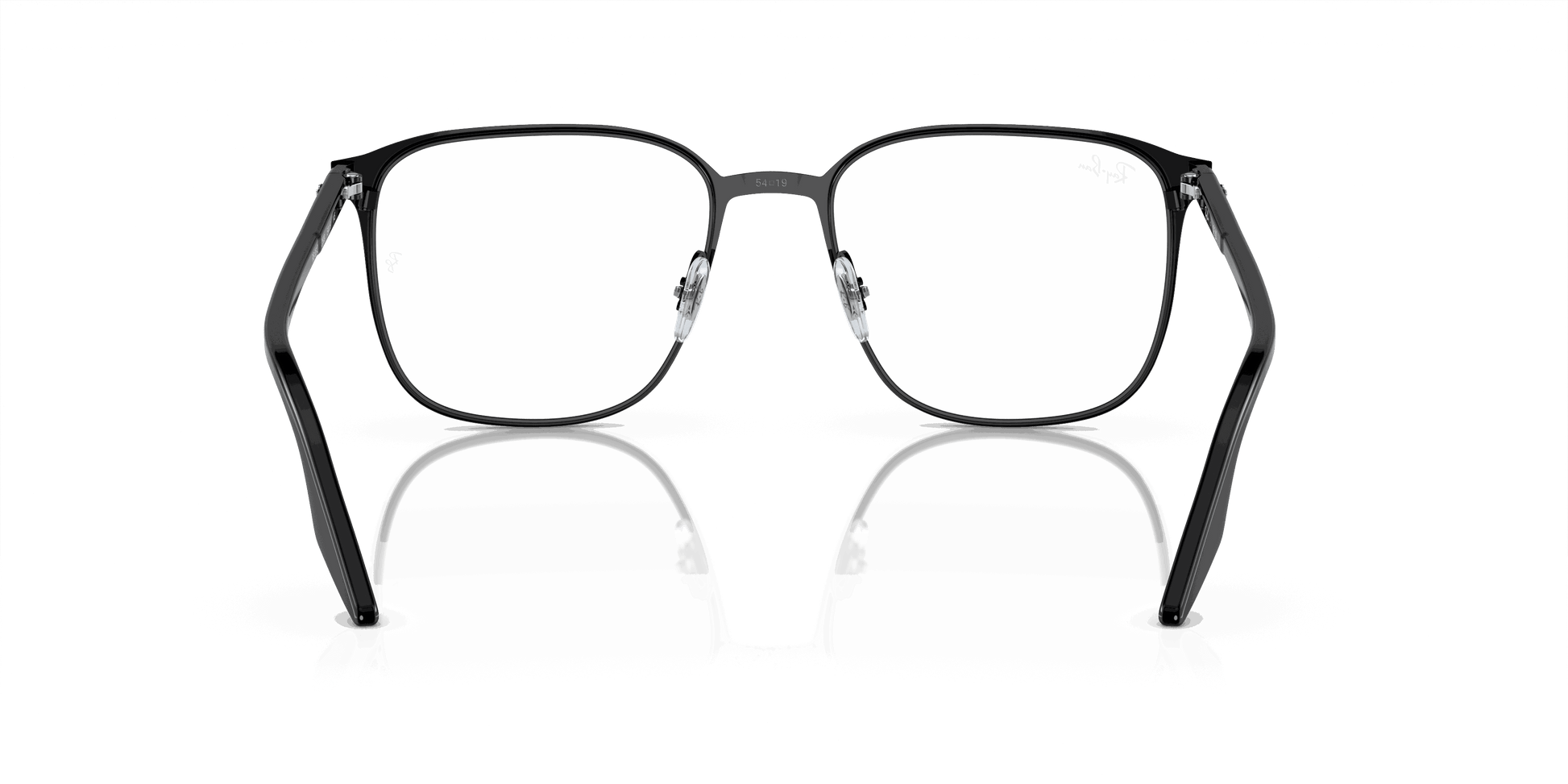 [Clear Lenses, Polished Black Frame]