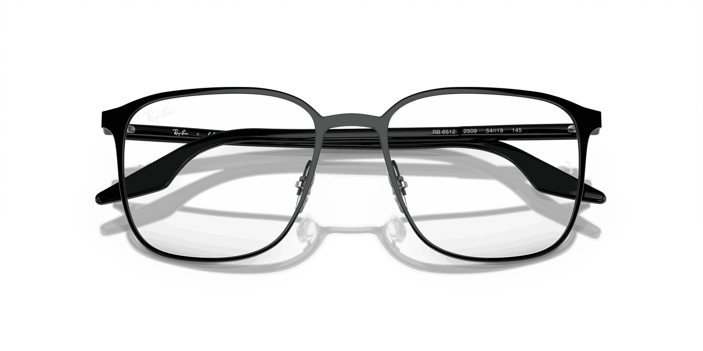 [Clear Lenses, Polished Black Frame]