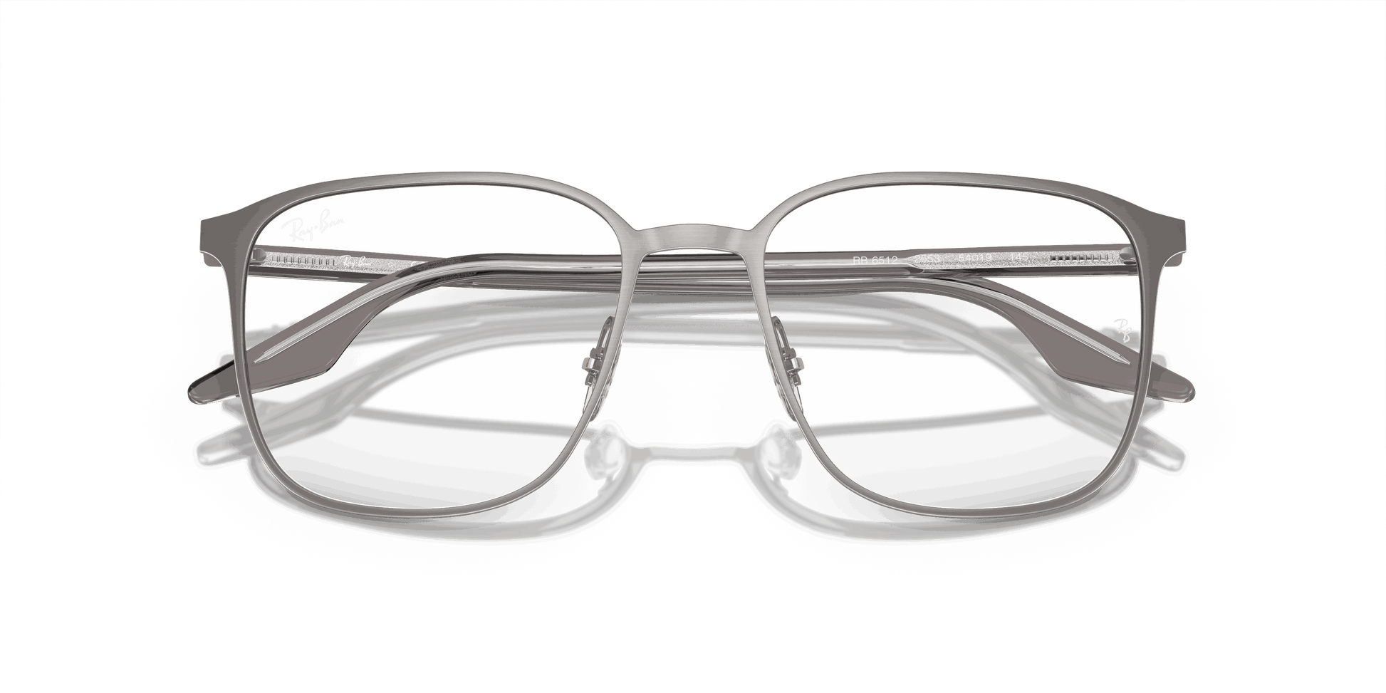 [Clear Lenses, Polished Gunmetal Frame]