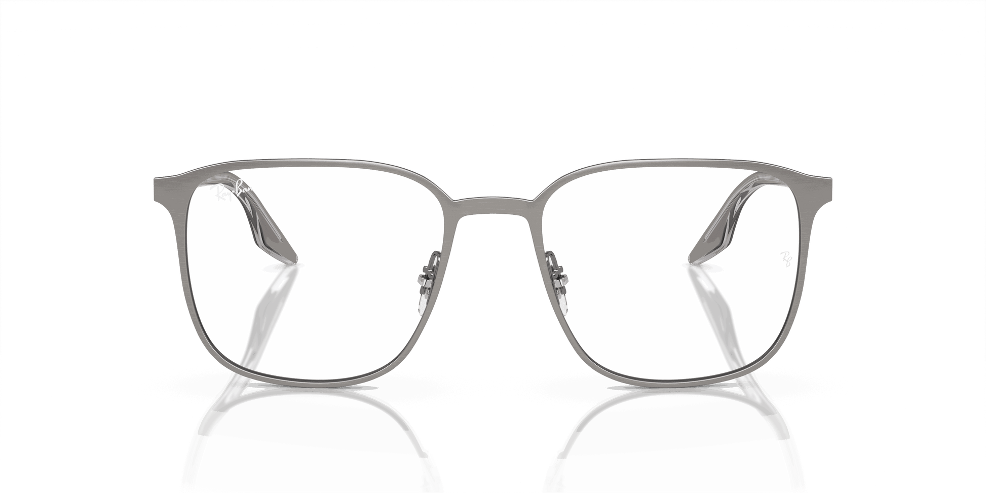 [Clear Lenses, Polished Gunmetal Frame]