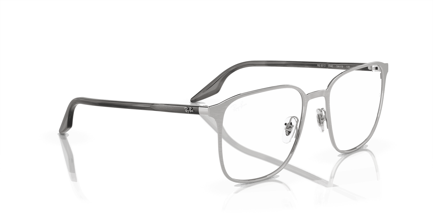 [Demo Lens Lenses, Polished Silver Frame]