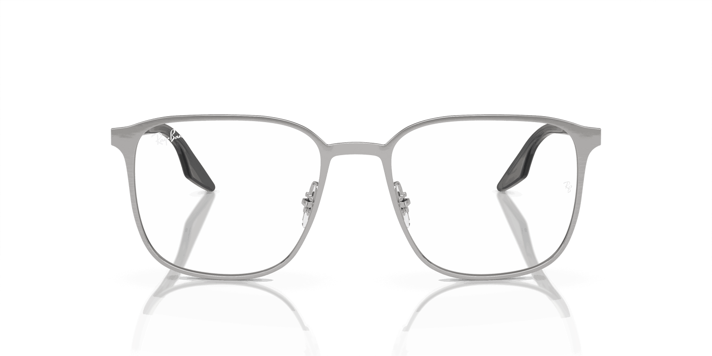 [Demo Lens Lenses, Polished Silver Frame]