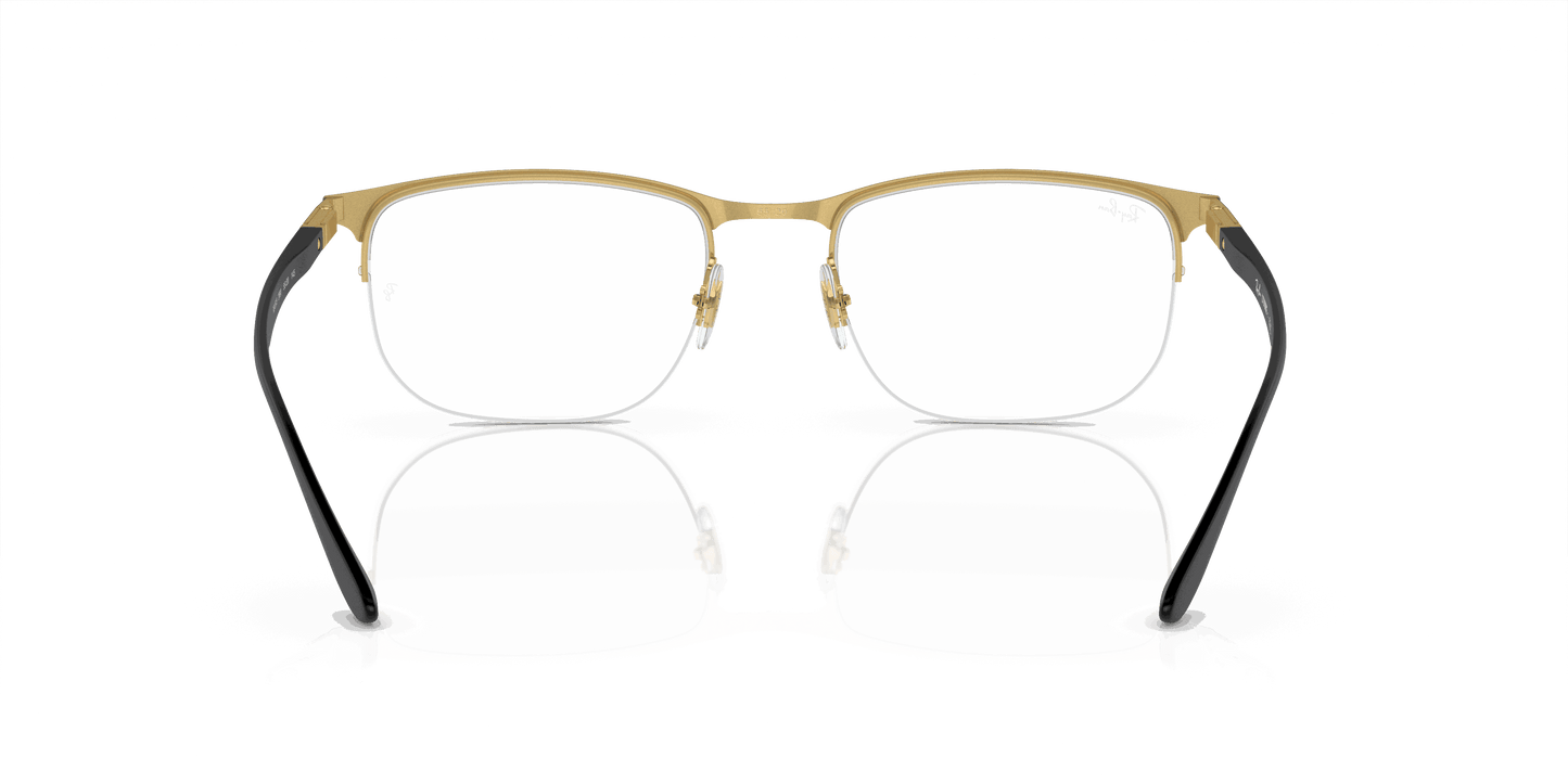 [Clear Lenses, Polished Black On Gold Frame]