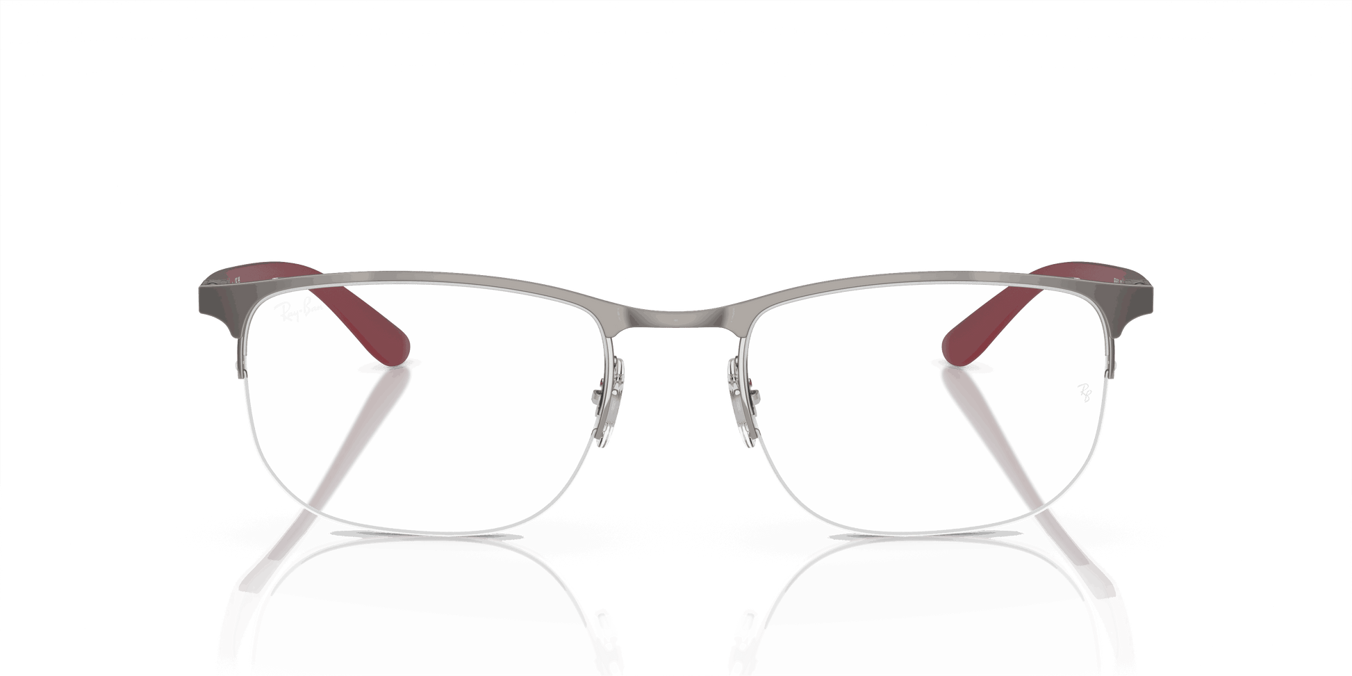 [Clear Lenses, Polished Gunmetal Frame]