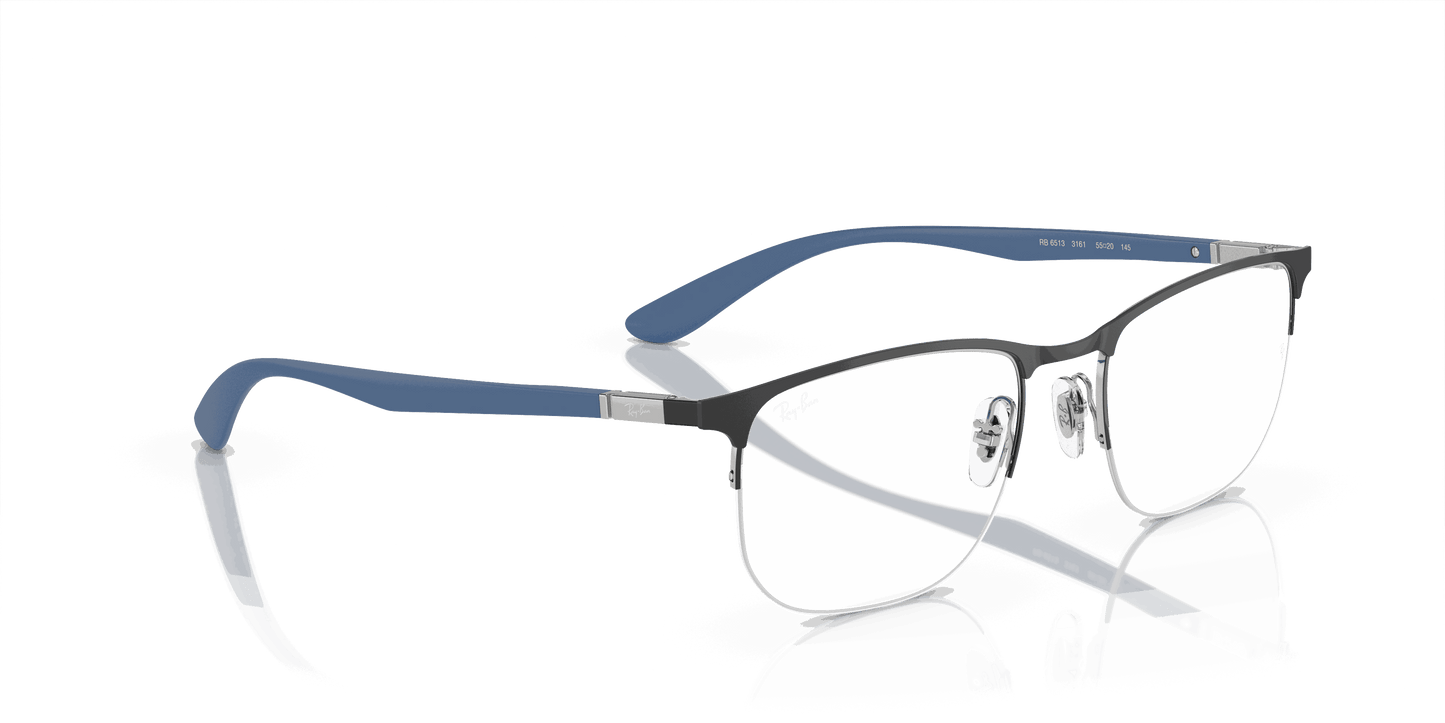 [Clear Lenses, Polished Black Frame]