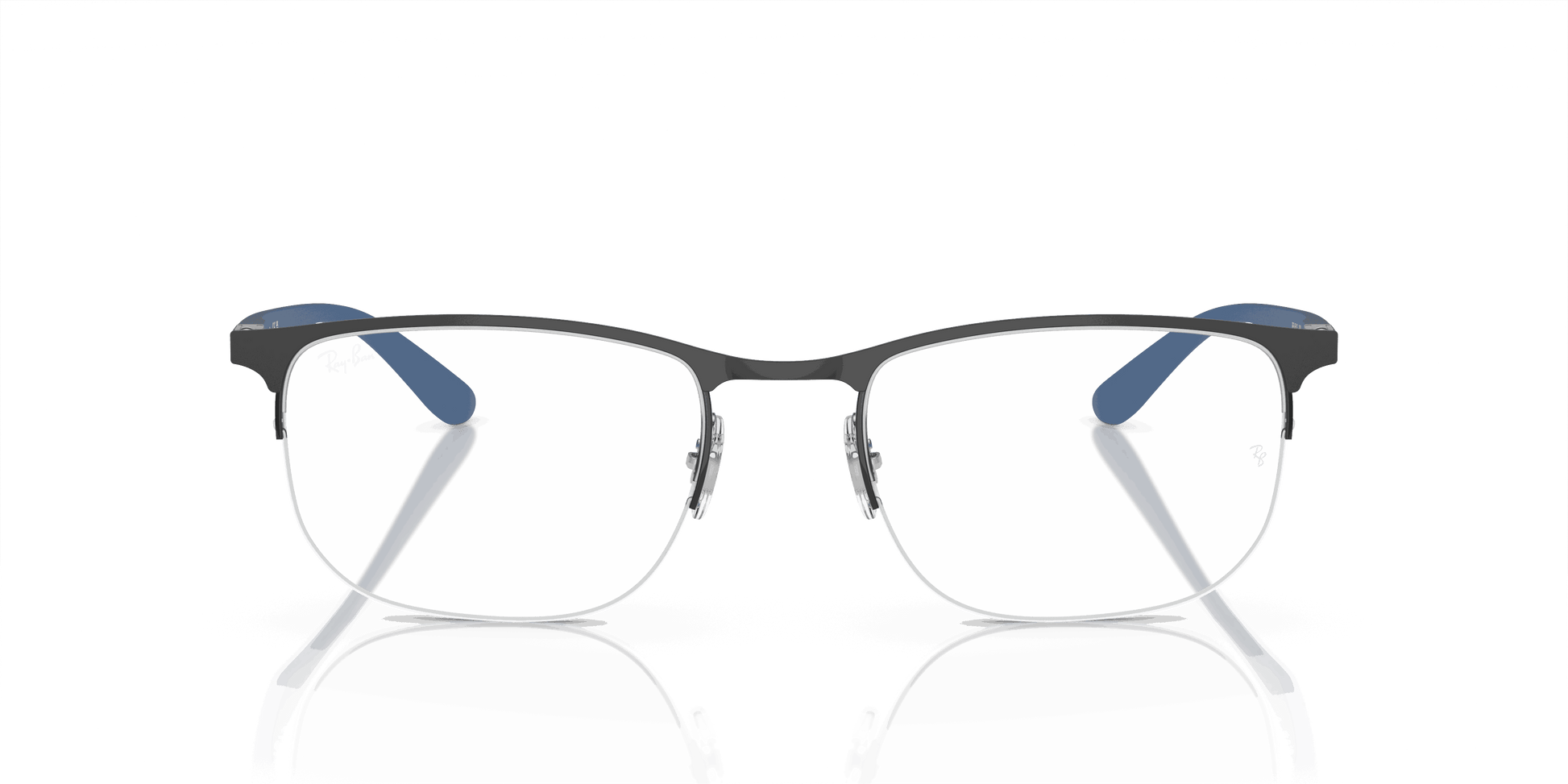 [Clear Lenses, Polished Black Frame]