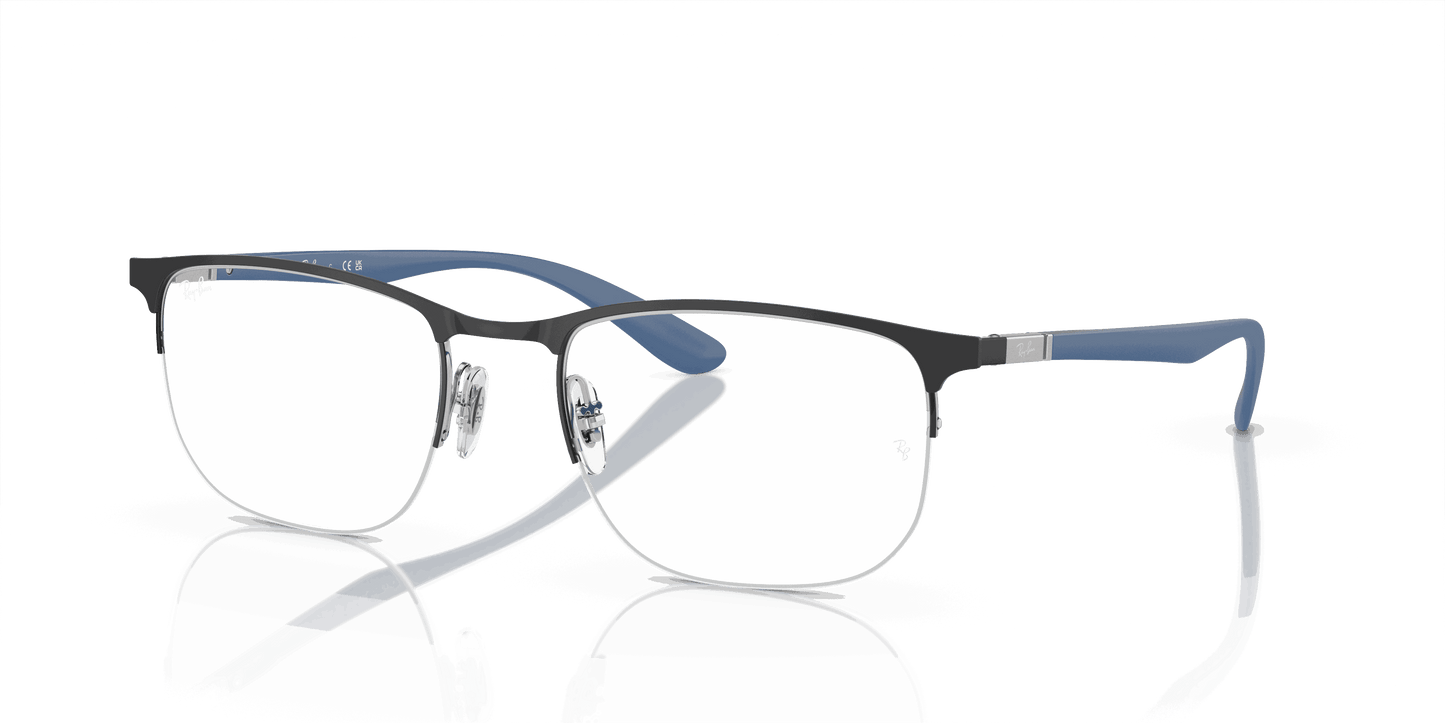 [Clear Lenses, Polished Black Frame]
