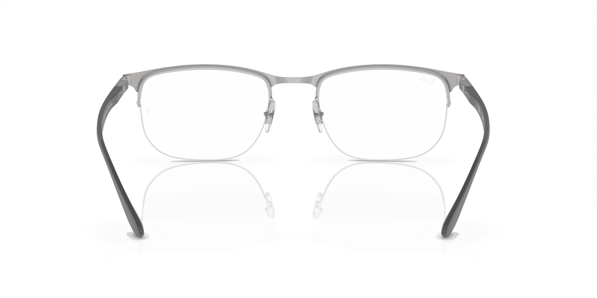 [Clear Lenses, Polished Black On Silver Frame]