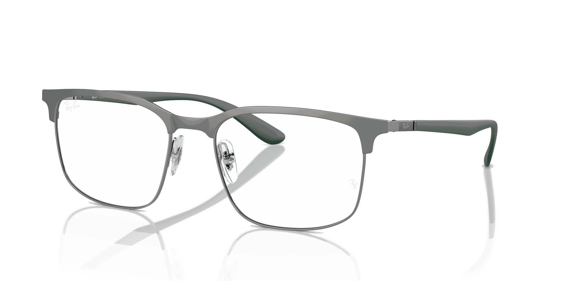 [Clear Lenses, Polished Gunmetal On Gunmetal Frame]