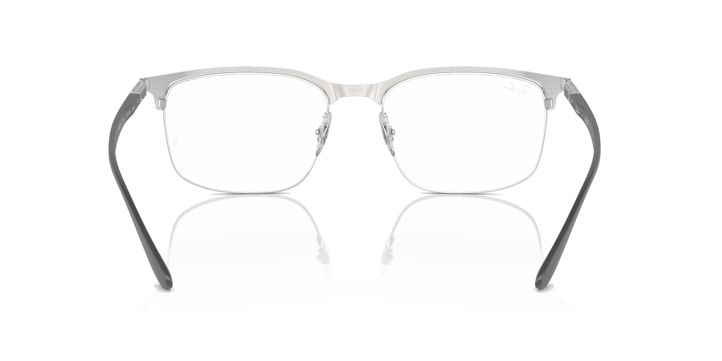 [Clear Lenses, Polished Black On Silver Frame]
