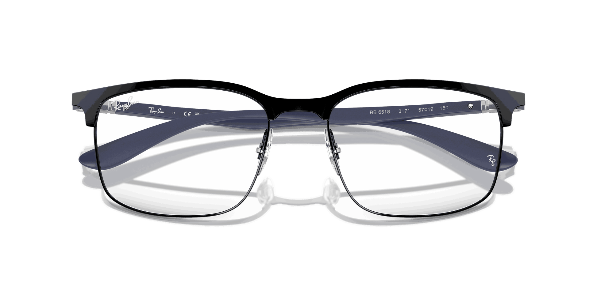 [Clear Lenses, Matte Black On Black Frame]