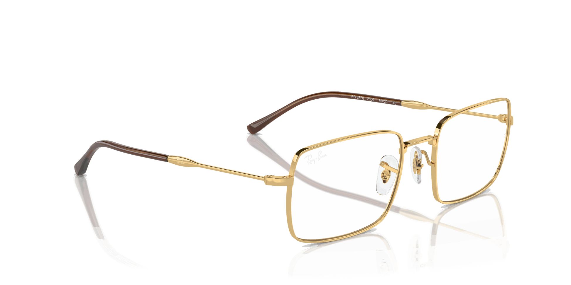 [Clear Lenses, Polished Arista Gold Frame]