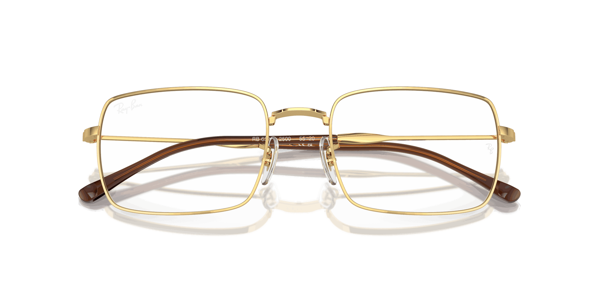 [Clear Lenses, Polished Arista Gold Frame]