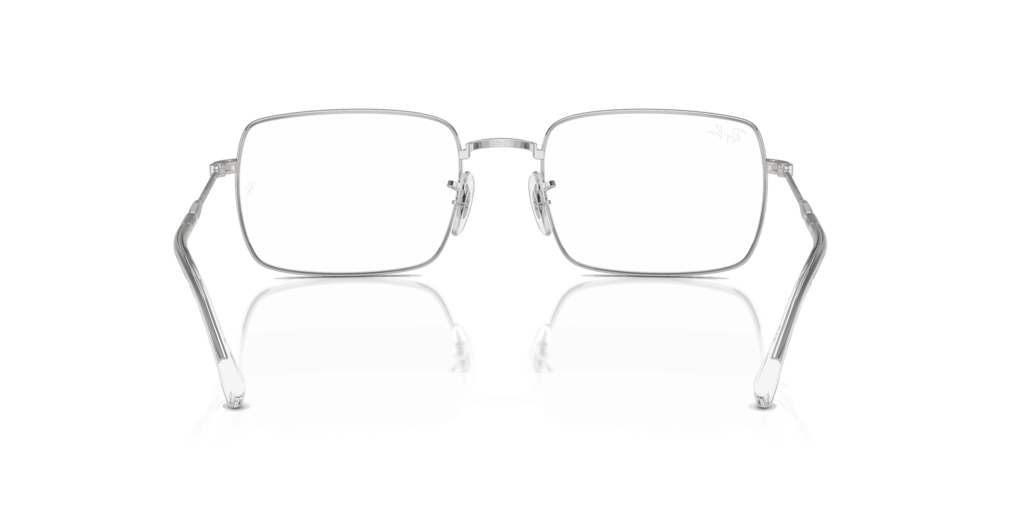 [Clear Lenses, Polished Silver Frame]